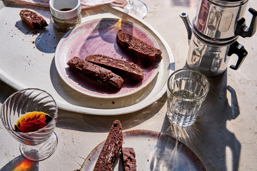 Biscotti au cacao et à la semoule de maïs