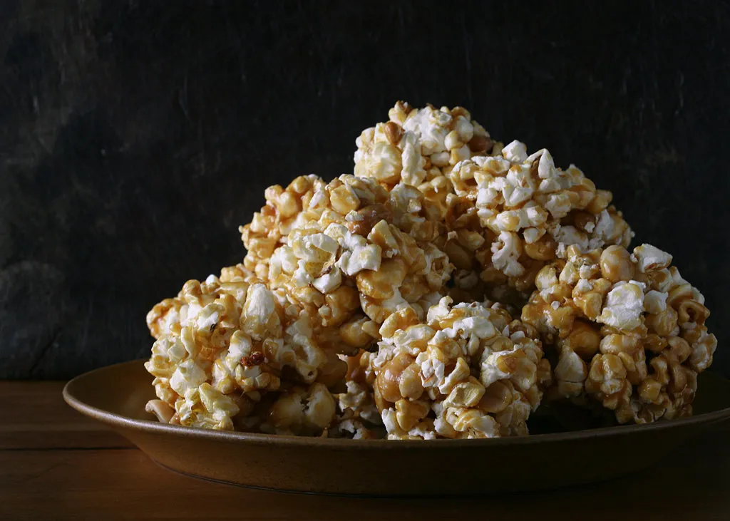Boules de pop-corn au sirop de canne