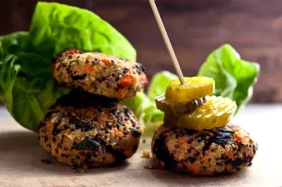 Burger de quinoa et de légumes