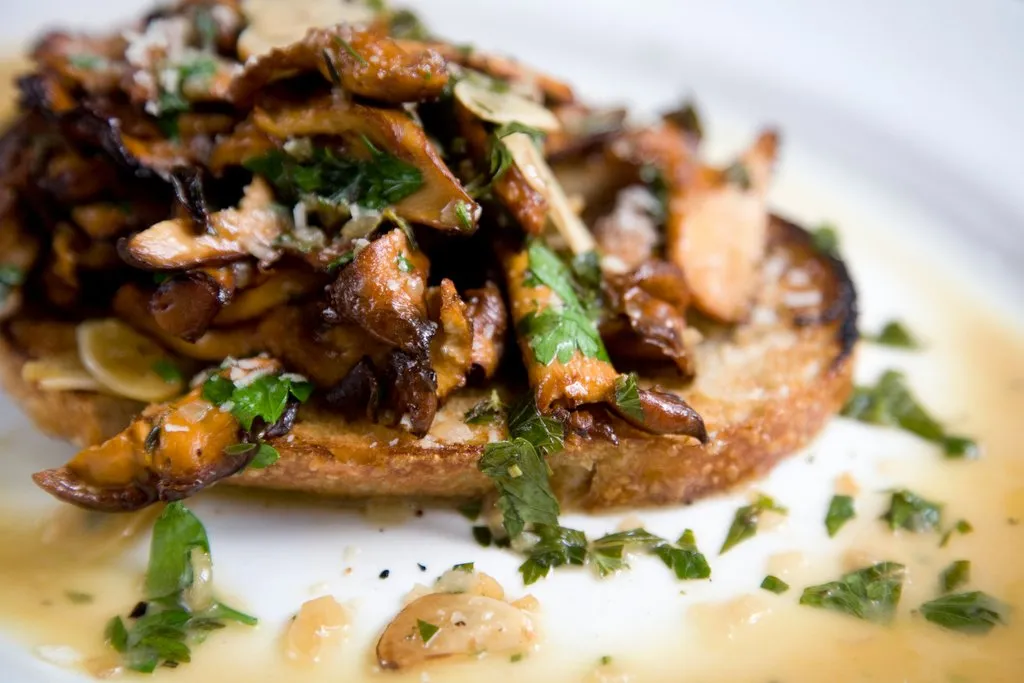 Chanterelles sur toast