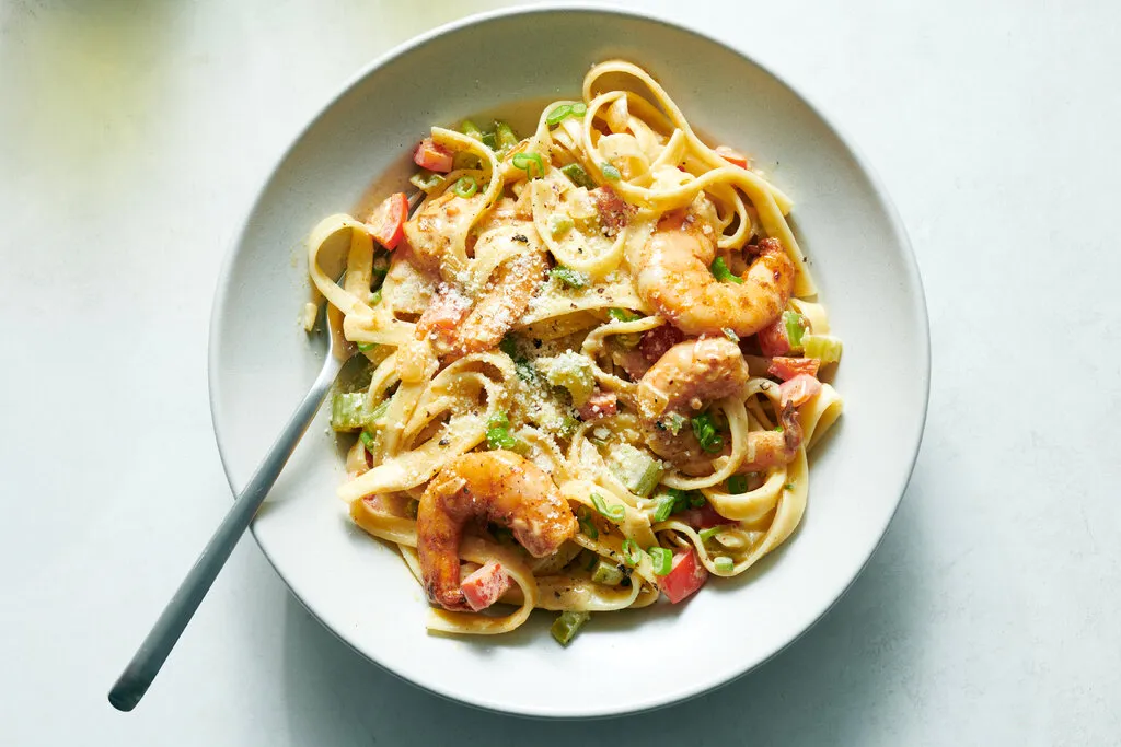 Crevettes Alfredo à la Cajun
