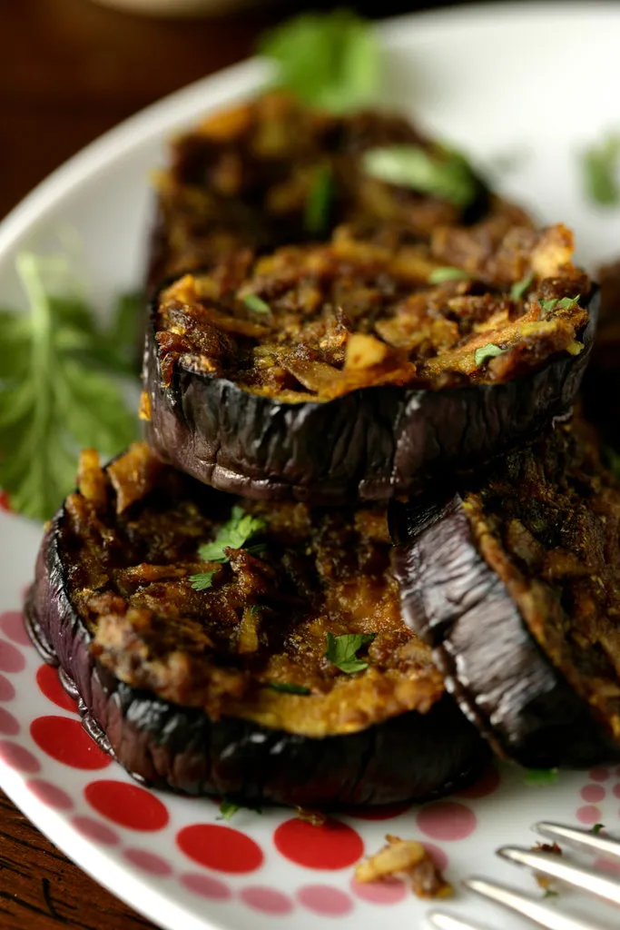 Curry d'aubergine du sud de l'Inde