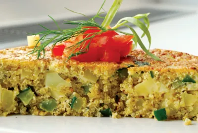 Frittata de légumes avec quinoa