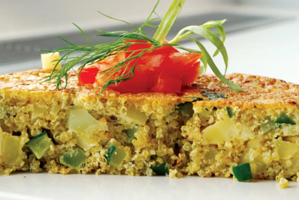 Frittata de légumes avec quinoa