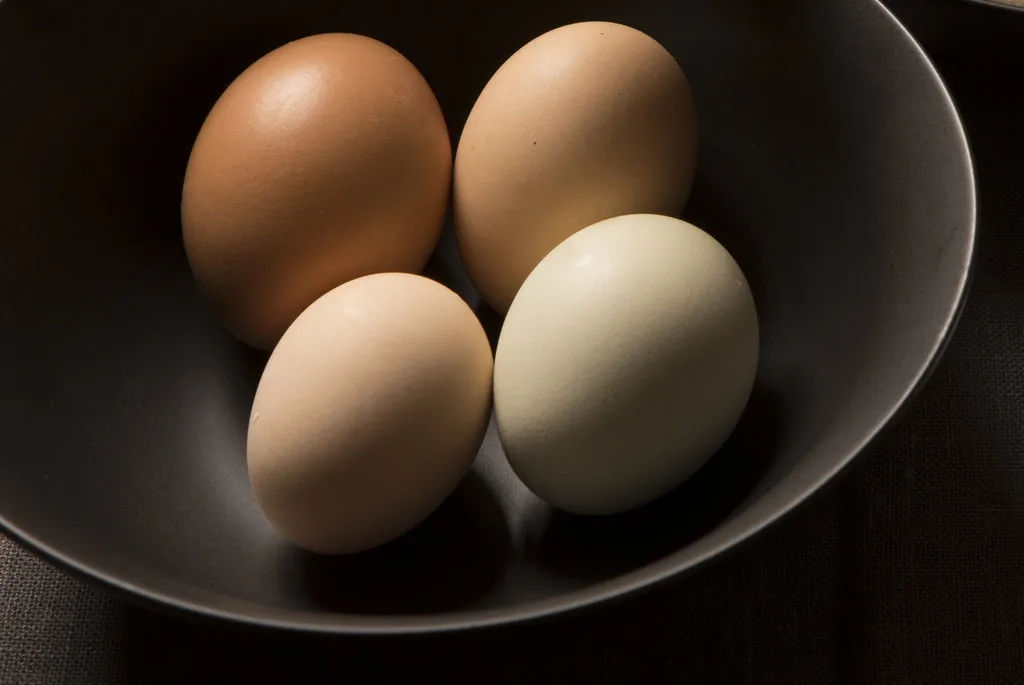 Galettes de risotto au homard avec œufs au plat