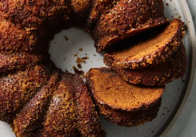 Gâteau de courge, gingembre et stout