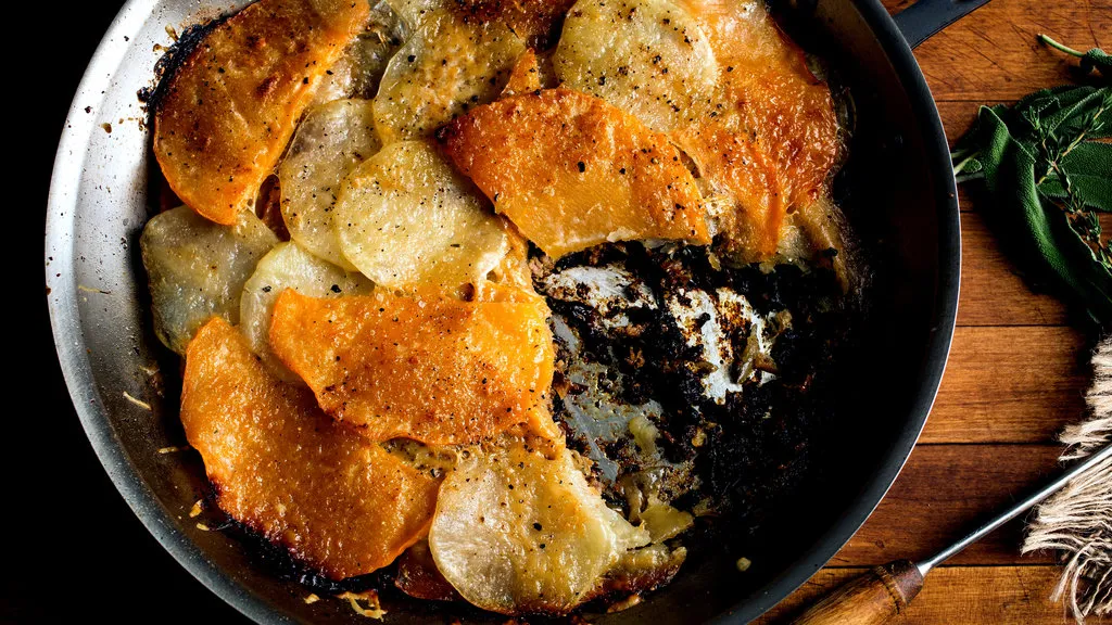 Gratin de viande et de pommes de terre