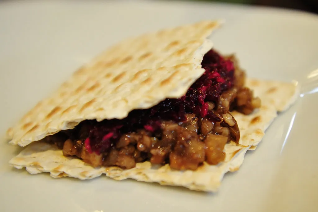 Harosset de poire avec pacanes et figues