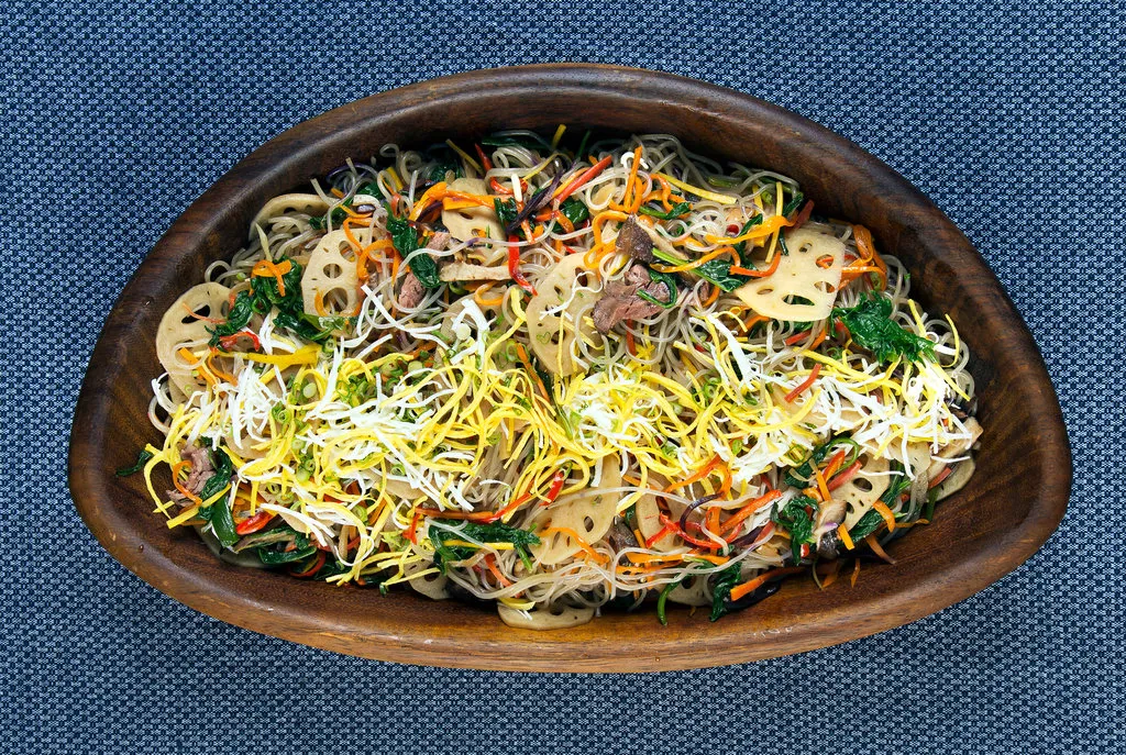 Japchae - Nouilles de verre coréennes