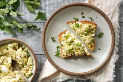 Salade d'œufs raffinée