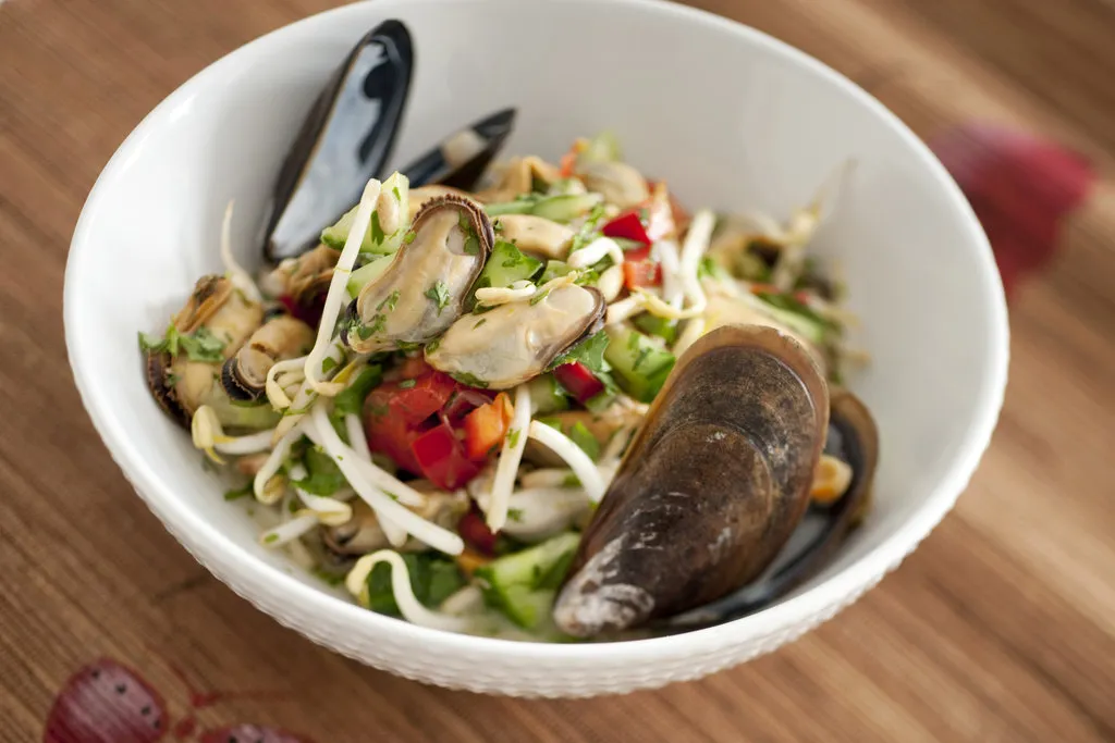 Salade de moules d'Asie du Sud-Est