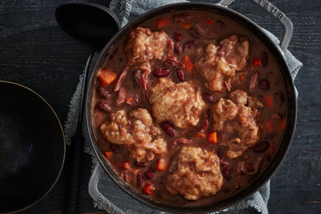 Soupe de pois rouges