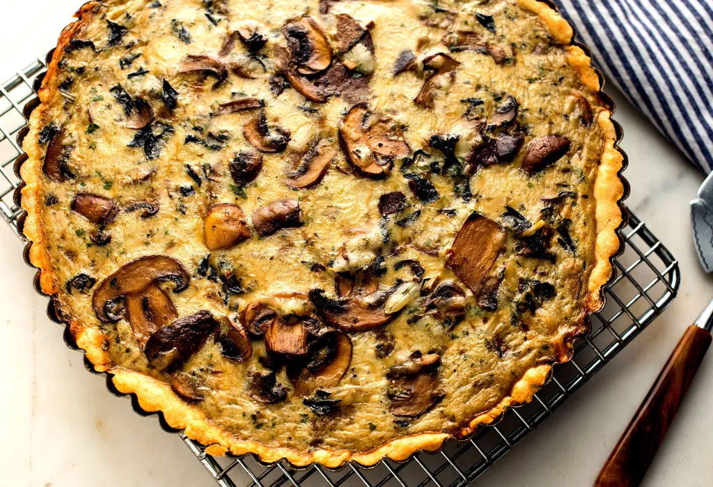 Tarte aux champignons