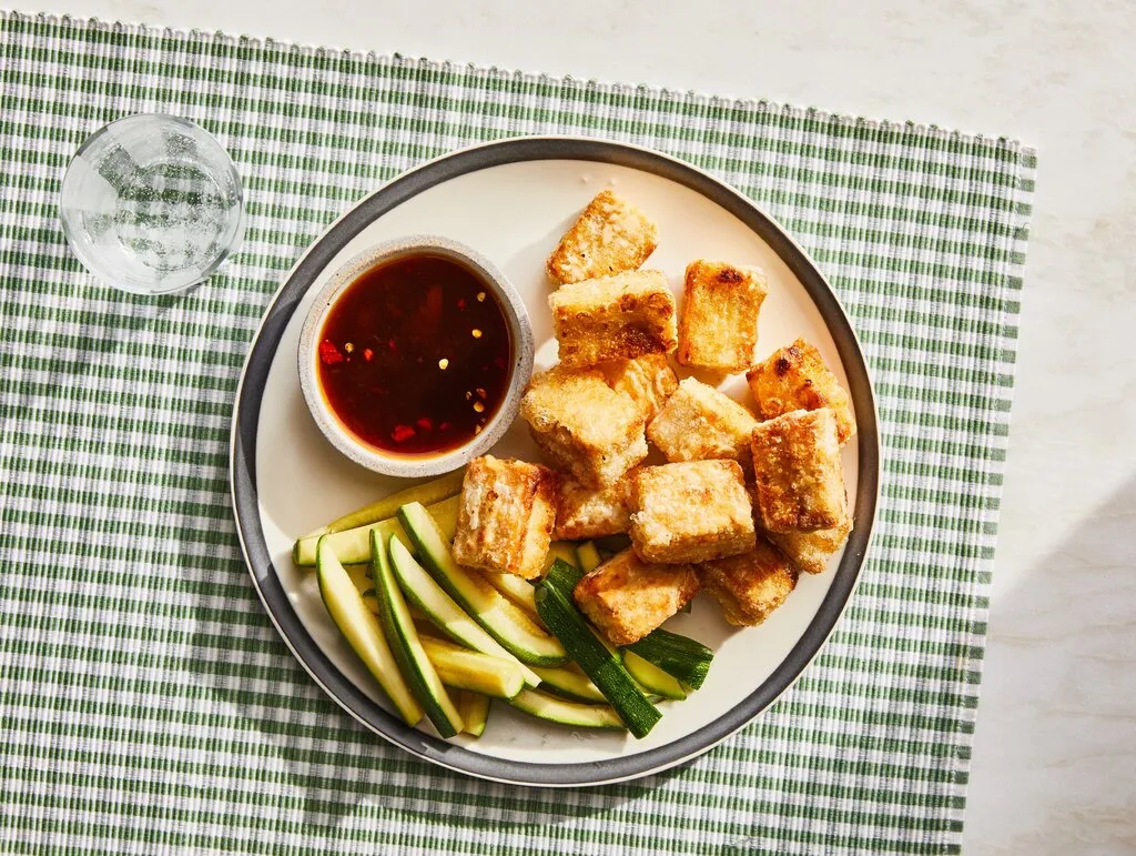 Tofu croustillant avec sauce aigre-douce
